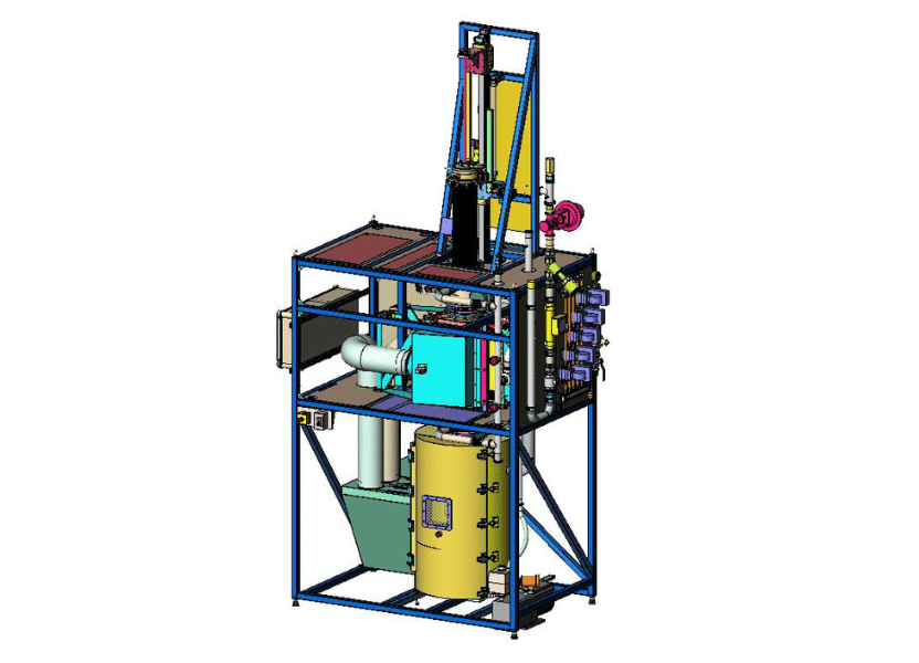 1250°C Vertical Rapid Thermal Process Gas and Vacuum furnace