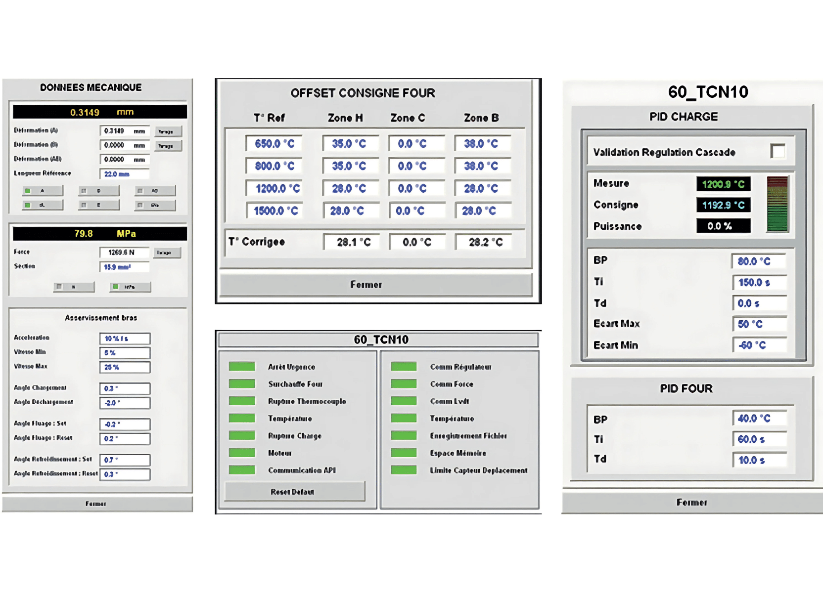 Upgrade systèmes de régulations pour équipements de fluage
